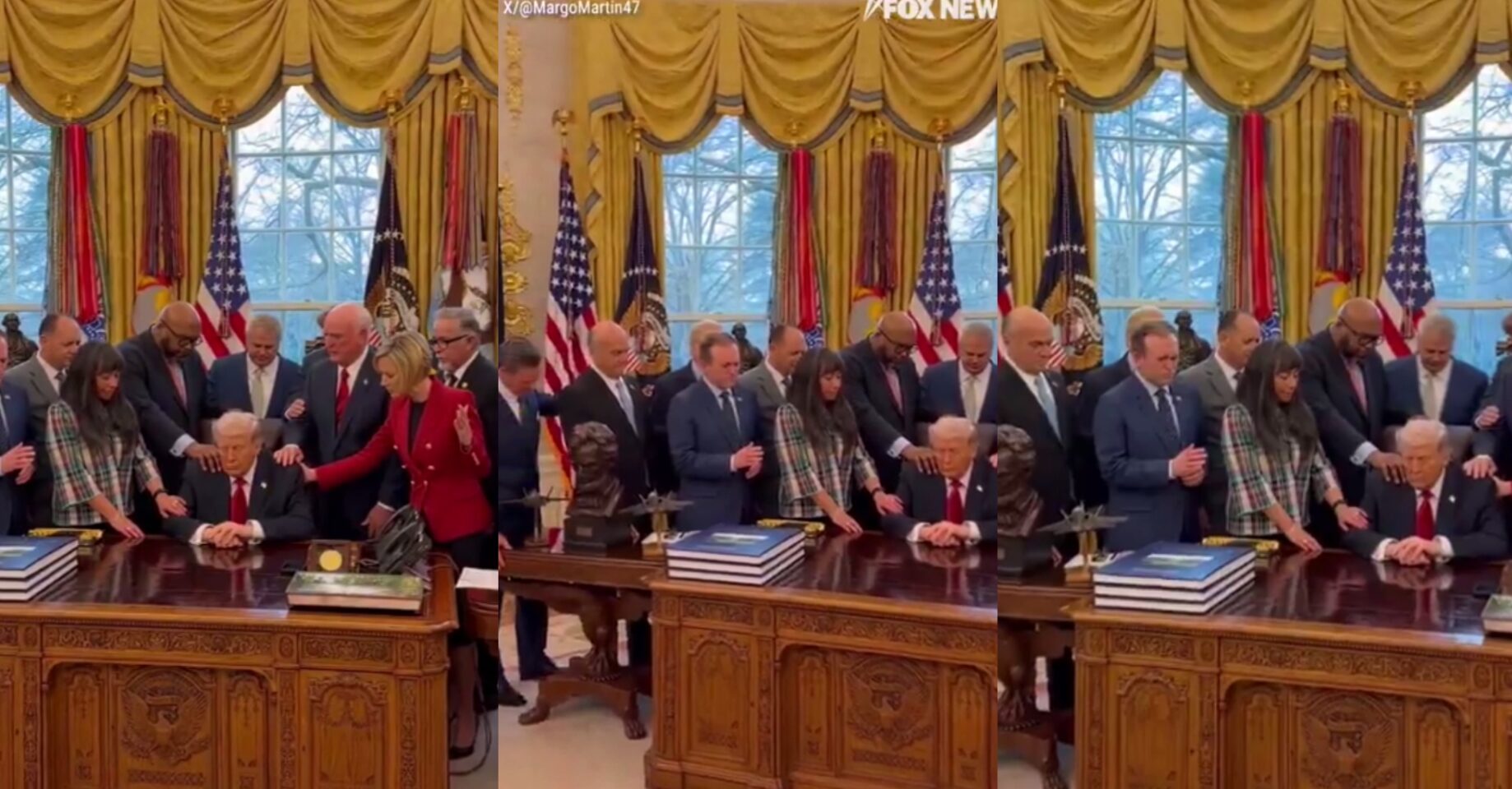 Video captures American leaders praying for Trump amid US, Iran conflict