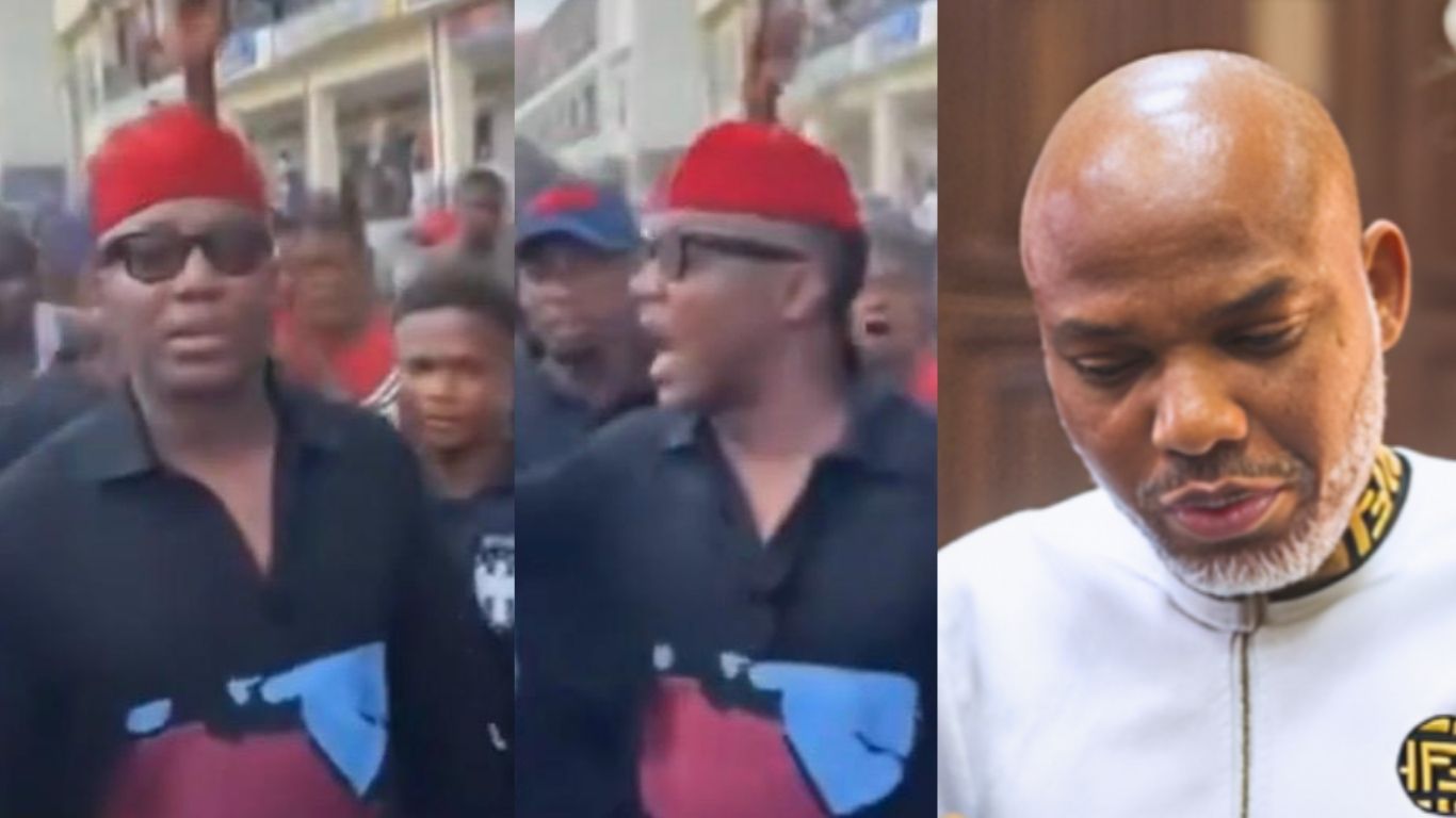 Omoyele Sowore storms Aba, joins protest for Nnamdi Kanu's release