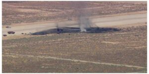 B52 bomber crashes shortly after takeoff at California&rsquo;s Edwards Air Force Base