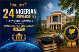 FULL LIST: 24 Nigerian Universities the World Rankings According to Times Higher Education in 2026