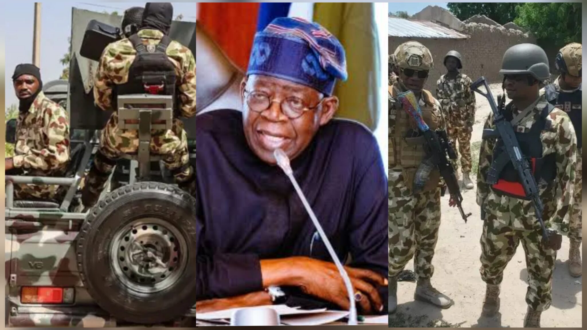 President Tinubu increases military personnel's salaries, announces new pay structure