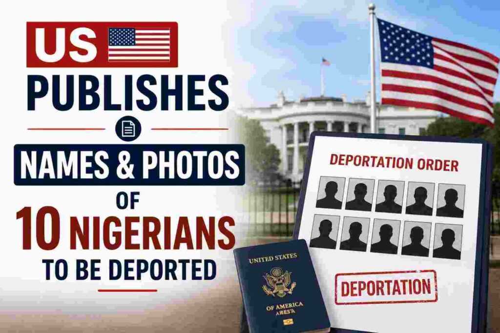 US Publishes Names and Photos of 10 Nigerians to Be Deported
