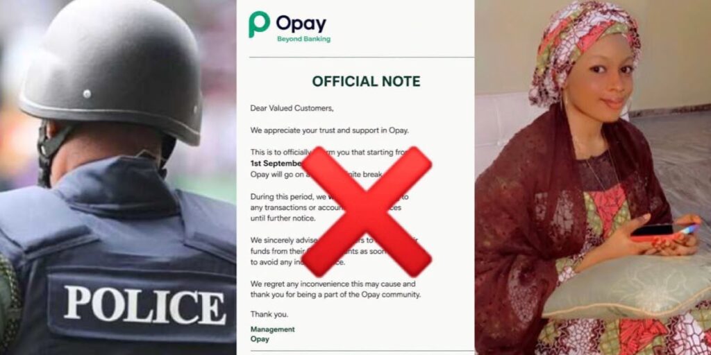 Lady behind viral fake Opay shutdown notice arrested, police unveil her face
