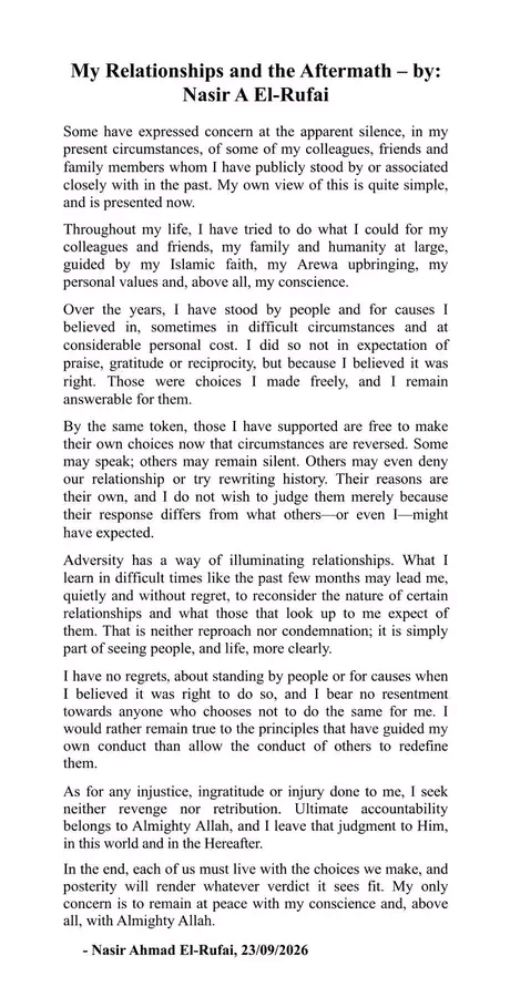 "My relationships and the aftermath&rdquo;&mdash;El-Rufai breaks silence on friends who remained silent amid his travails