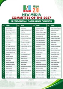 Tinubu&rsquo;s 2027 campaign takes shape as APC appoints over 200 new media members