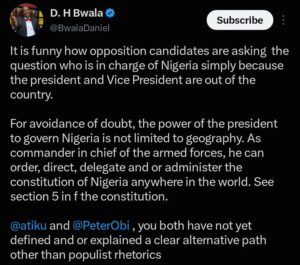 Tinubu can govern Nigeria from anywhere, Presidency says